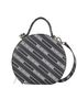 Logo Print Round Vanity Bag, front view